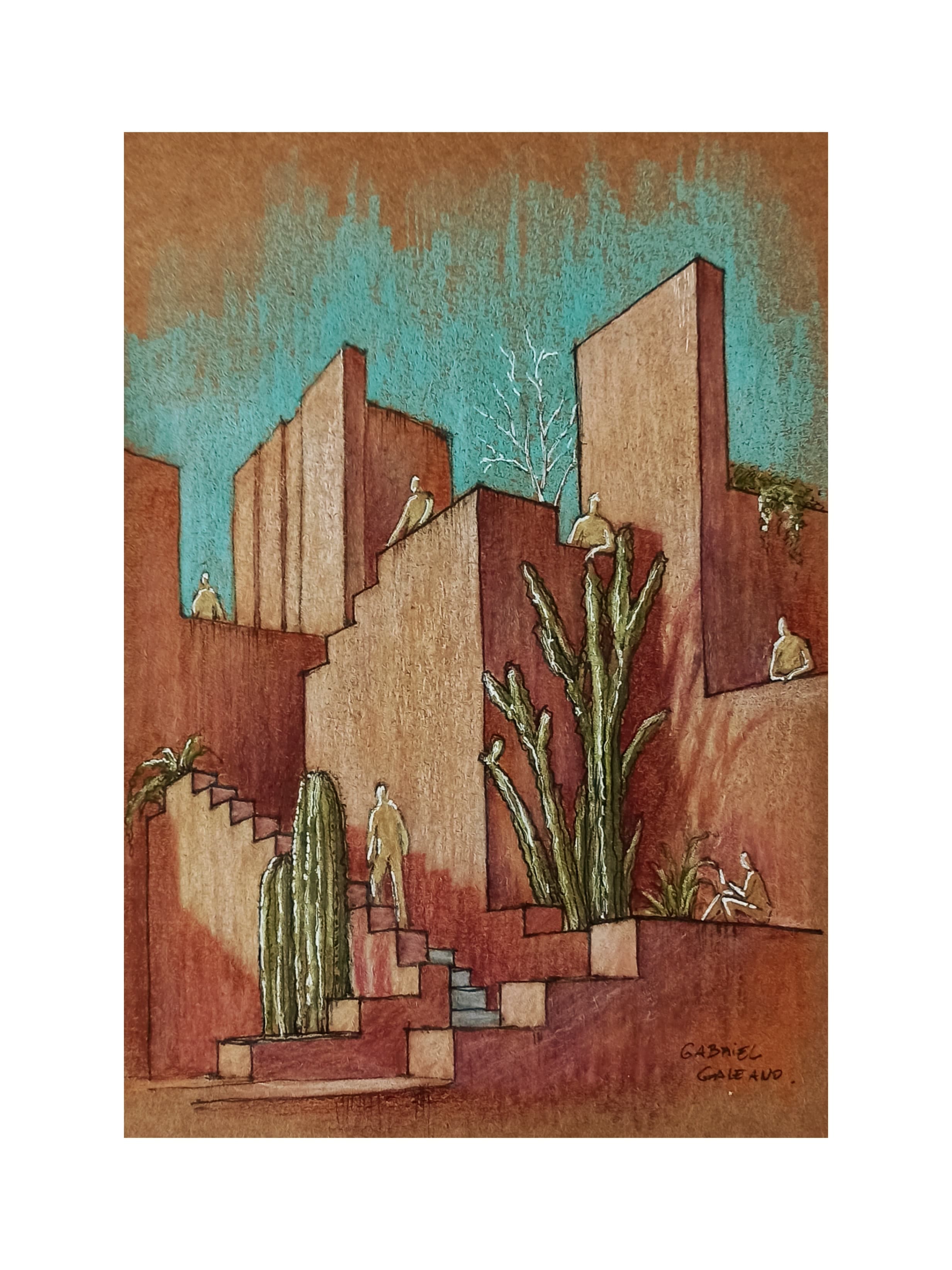  dibujo Muralla roja